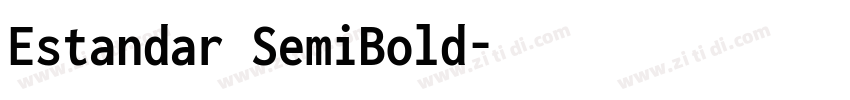 Estandar SemiBold字体转换